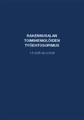 rakennusalan toimihenkilöiden työehtosopimus 2025-2028 kansi